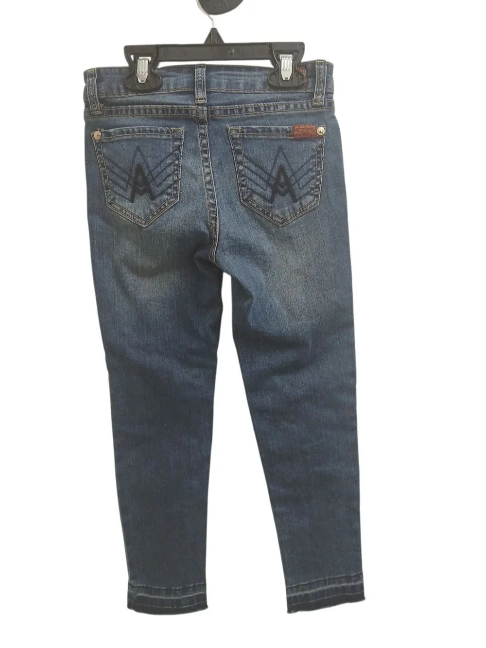 7 For All Mankind Girls The Ankle Skinny Blue Jeans #142